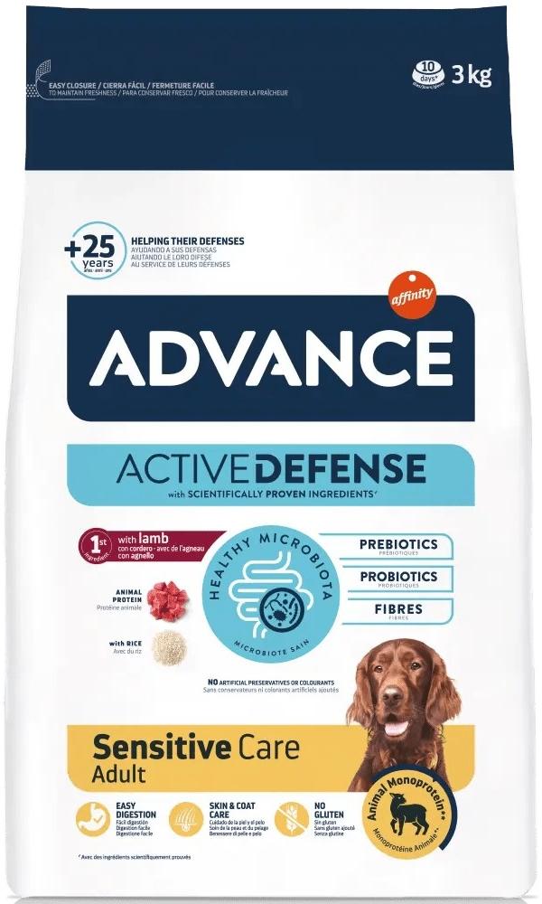 Advance Dog Sensitive Lamb and Rice ЯГНЕНОК корм для собак средних и крупных пород 3 кг (923544)